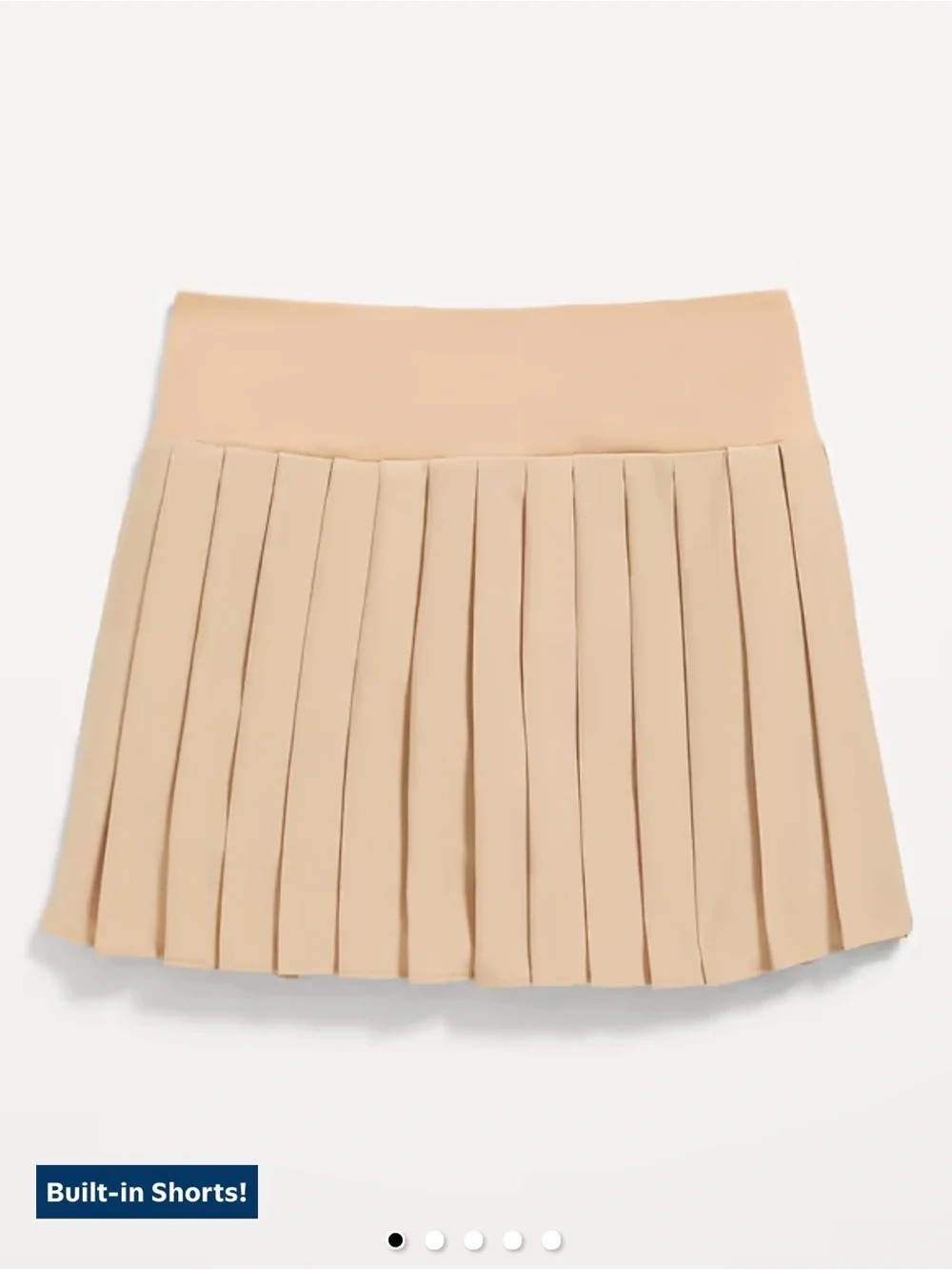 Old Navy | High-Wasted Pleated Performance Skort Tennis Uniform Khaki, Large